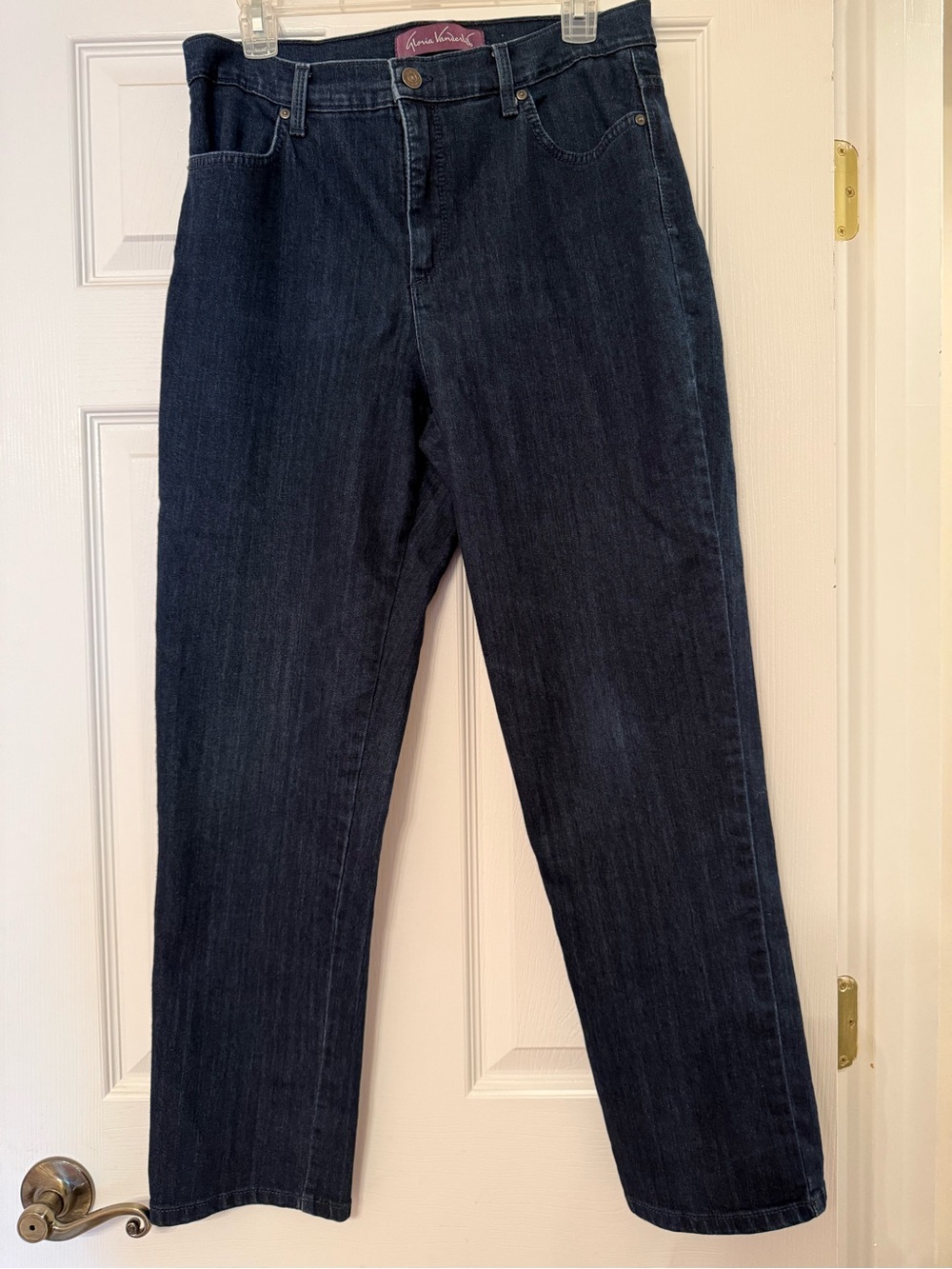 Gloria Vanderbilt - Amanda - 12P-  High-Rise Dark Wash Straight Jeans